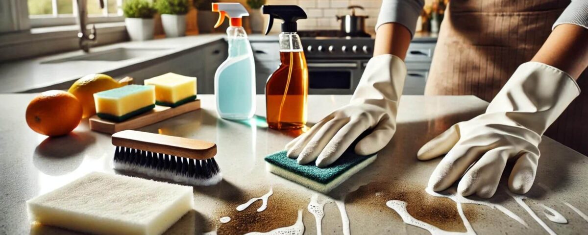 remove stains from countertop