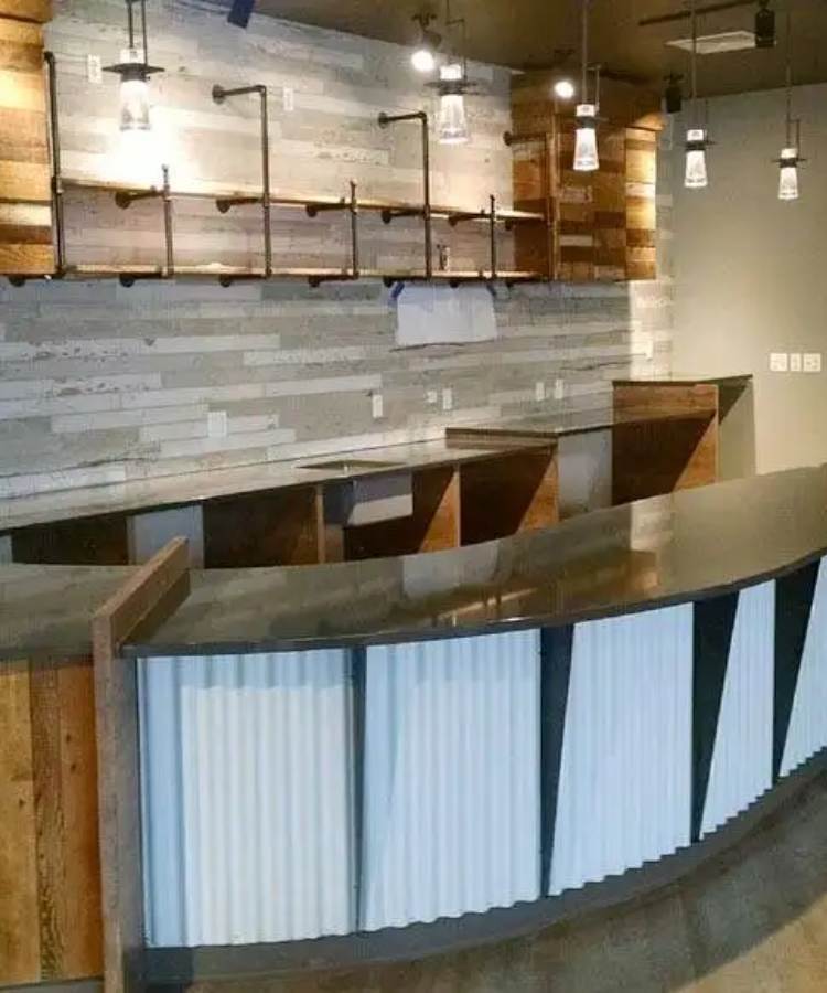 coffee shop countertop install